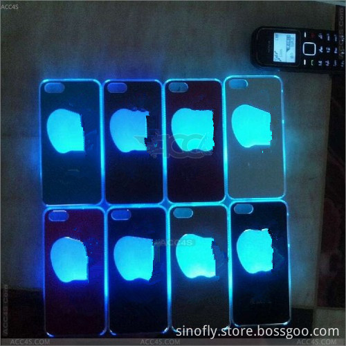 Metal Protector LED Flash Case Cover for Apple iPhone 5 P-Iph5PC079